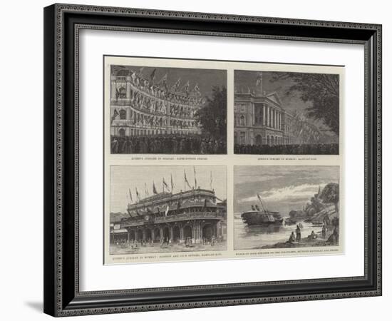 Jubilee Celebrations in Bombay-null-Framed Giclee Print