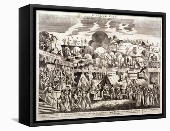 Jubilee Fair, Hyde Park, London, 1814-null-Framed Premier Image Canvas