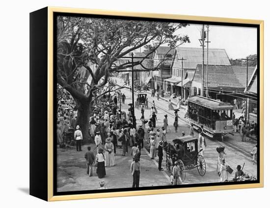 Jubilee Market Square, Kingston, Jamaica, C1905-Adolphe & Son Duperly-Framed Premier Image Canvas