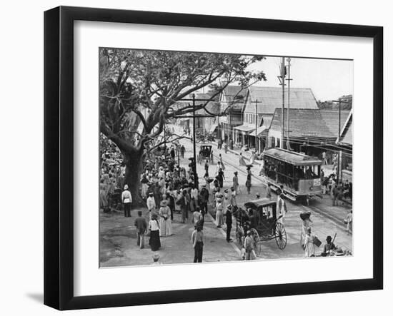 Jubilee Market Square, Kingston, Jamaica, C1905-Adolphe & Son Duperly-Framed Giclee Print