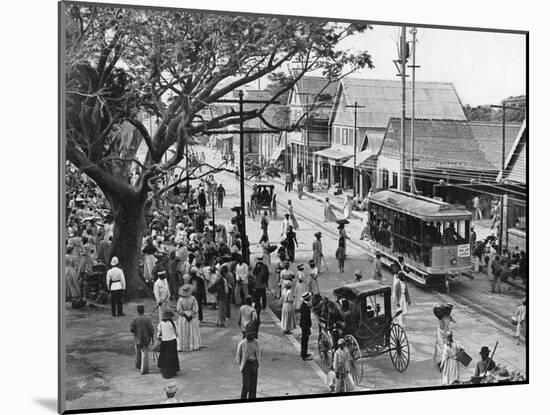 Jubilee Market Square, Kingston, Jamaica, C1905-Adolphe & Son Duperly-Mounted Giclee Print