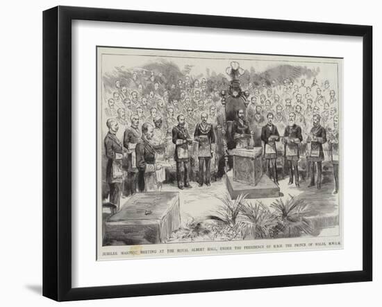 Jubilee Masonic Meeting at the Royal Albert Hall-null-Framed Giclee Print