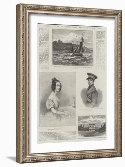 Jubilee Year of the Queen's Reign, Her Majesty's Early Life-John Rogers Herbert-Framed Giclee Print