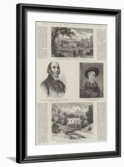 Jubilee Year of the Queen's Reign, Her Majesty's Early Life-William Henry James Boot-Framed Giclee Print