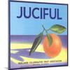 Juciful Orange Crate Label-null-Mounted Art Print