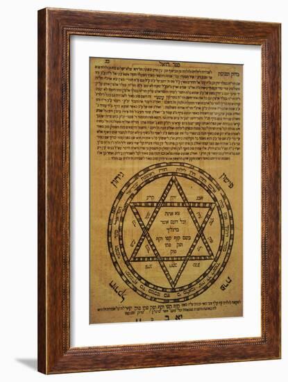 Judaism. Divine Protection. Amulets. Often Consisted of Scrolls Written in Hebrew and the Texts…-null-Framed Giclee Print