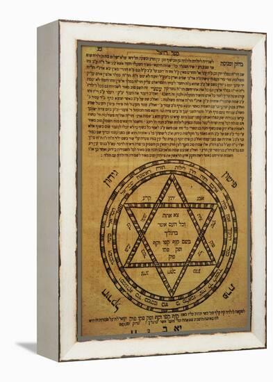 Judaism. Divine Protection. Amulets. Often Consisted of Scrolls Written in Hebrew and the Texts…-null-Framed Premier Image Canvas