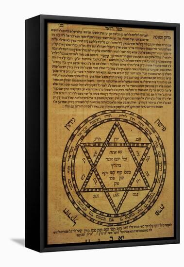 Judaism. Divine Protection. Amulets. Often Consisted of Scrolls Written in Hebrew and the Texts…-null-Framed Premier Image Canvas