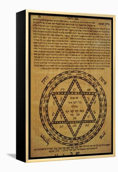 Judaism. Divine Protection. Amulets. Often Consisted of Scrolls Written in Hebrew and the Texts…-null-Framed Premier Image Canvas