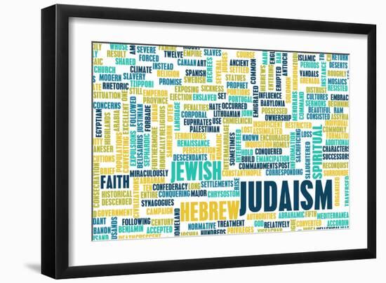 Judaism or Jewish Religion as a Concept-kentoh-Framed Art Print