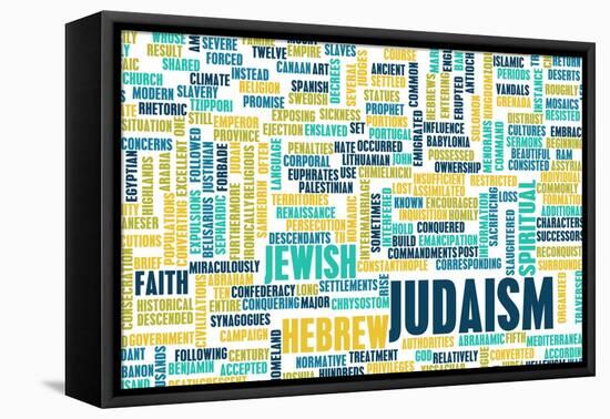 Judaism or Jewish Religion as a Concept-kentoh-Framed Stretched Canvas