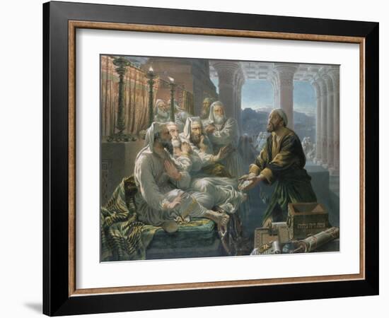 Judas and the Thirty Pieces of Silver for Betraying Christ-Hubert von Herkomer-Framed Giclee Print