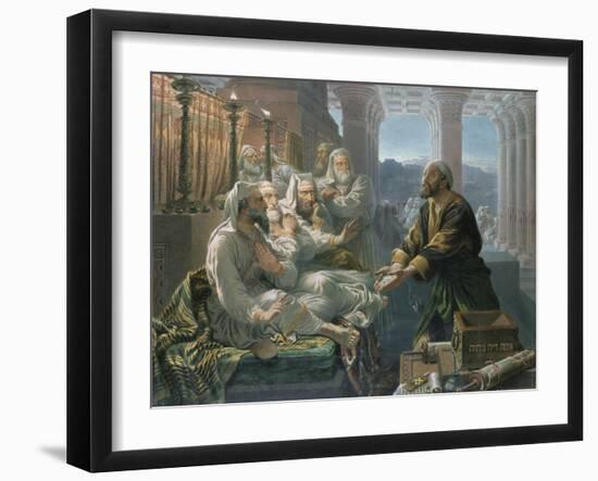 Judas and the Thirty Pieces of Silver for Betraying Christ-Hubert von Herkomer-Framed Giclee Print