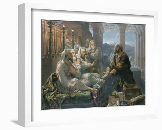 Judas and the Thirty Pieces of Silver for Betraying Christ-Hubert von Herkomer-Framed Giclee Print