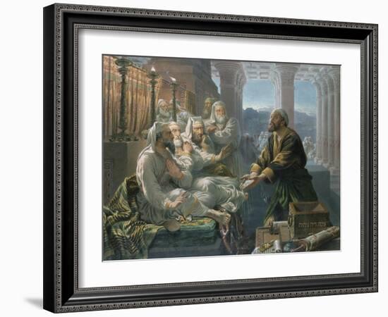 Judas and the Thirty Pieces of Silver for Betraying Christ-Hubert von Herkomer-Framed Giclee Print