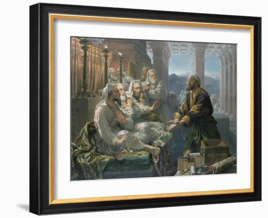 Judas and the Thirty Pieces of Silver for Betraying Christ-Hubert von Herkomer-Framed Giclee Print