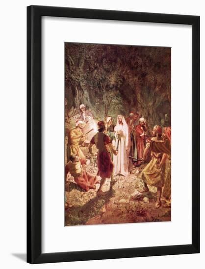 Judas Betraying Jesus with a Kiss, in the Garden of Gethsemane-William Brassey Hole-Framed Giclee Print