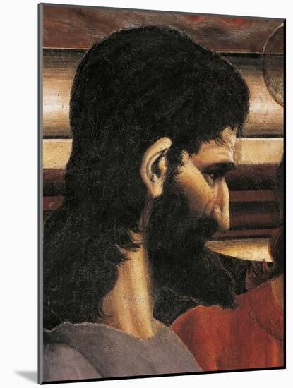 Judas' Face, Detail from the Last Supper, 1450-Andrea Del Castagno-Mounted Giclee Print