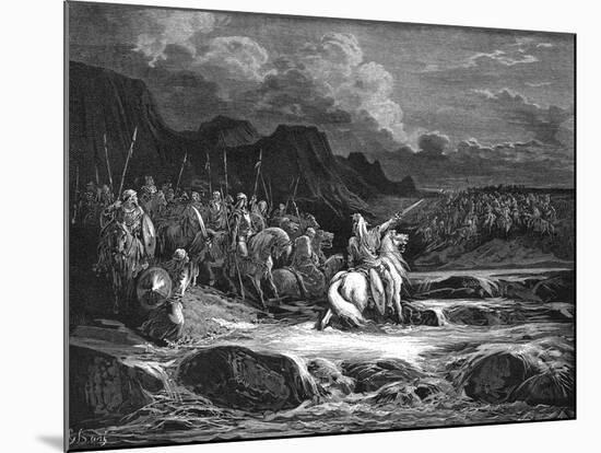 Judas Maccabaeus Leading Jewish Army into Battle-null-Mounted Giclee Print