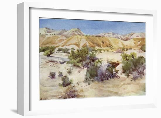 Judean desert in the Holy Land c1910-Harold Copping-Framed Giclee Print