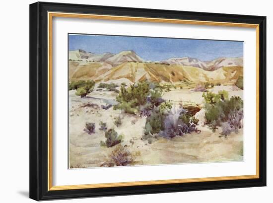 Judean desert in the Holy Land c1910-Harold Copping-Framed Giclee Print