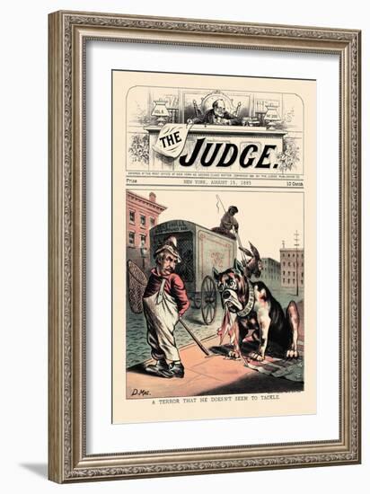 Judge: A Terror That He Doesn't Seem to Tackle-null-Framed Art Print