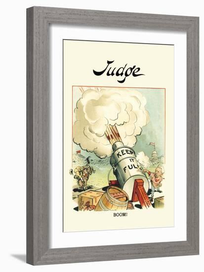 Judge: Boom!-Grant Hamilton-Framed Art Print