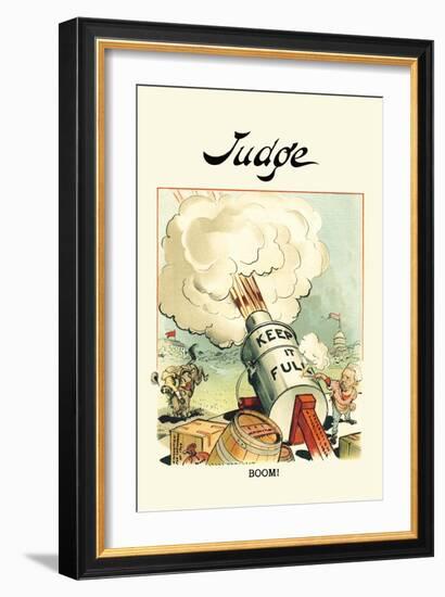 Judge: Boom!-Grant Hamilton-Framed Art Print