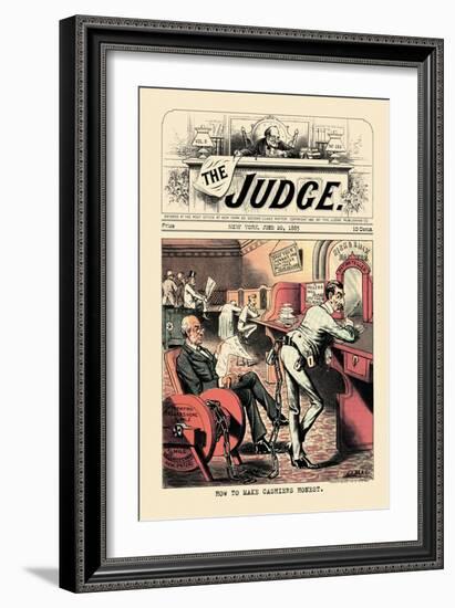 Judge: How to Make Cashiers Honest-null-Framed Art Print