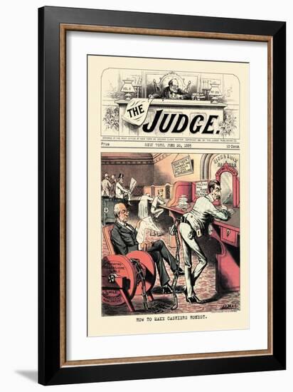 Judge: How to Make Cashiers Honest-null-Framed Art Print