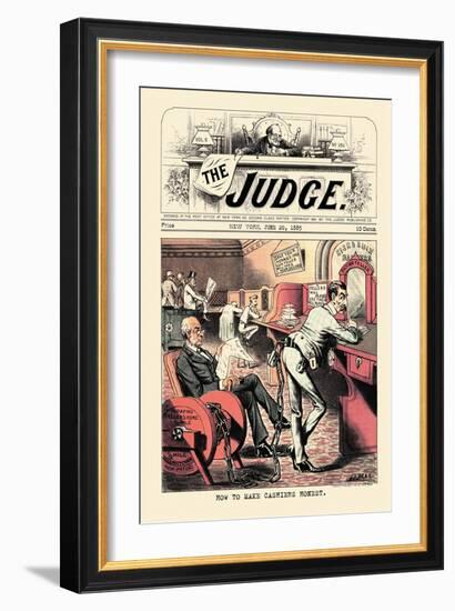 Judge: How to Make Cashiers Honest-null-Framed Art Print