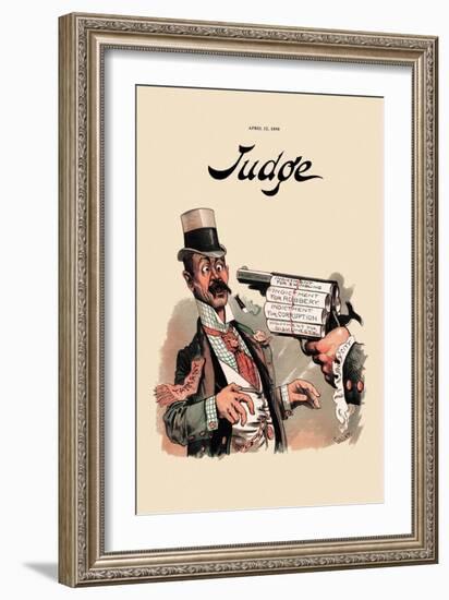 Judge: Indictment-null-Framed Art Print