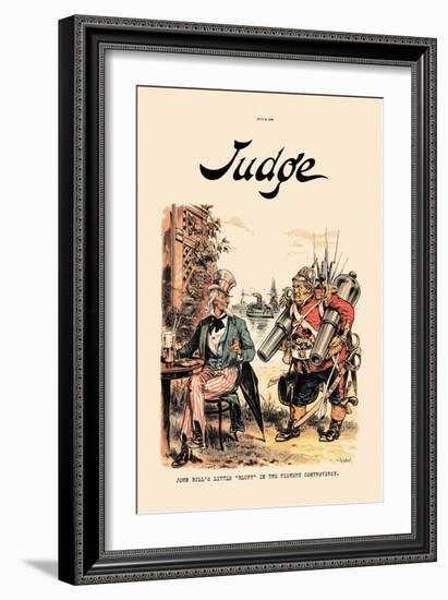 Judge: John Bull's Little Bluff in the Fishery Controversy-null-Framed Art Print