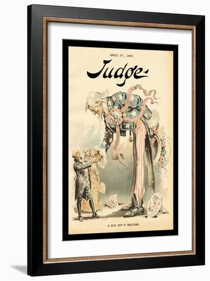 Judge Magazine: A Big Boy's Welcome-null-Framed Art Print