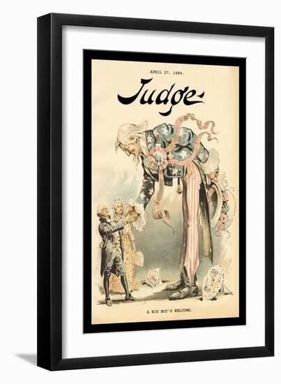 Judge Magazine: A Big Boy's Welcome-null-Framed Art Print