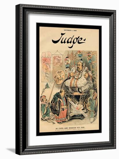 Judge Magazine: Ah Cleveland Worships His Joss-Bernhard Gillam-Framed Art Print