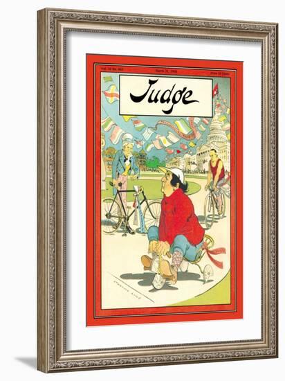 Judge Magazine: Finish Line-Grant Hamilton-Framed Art Print