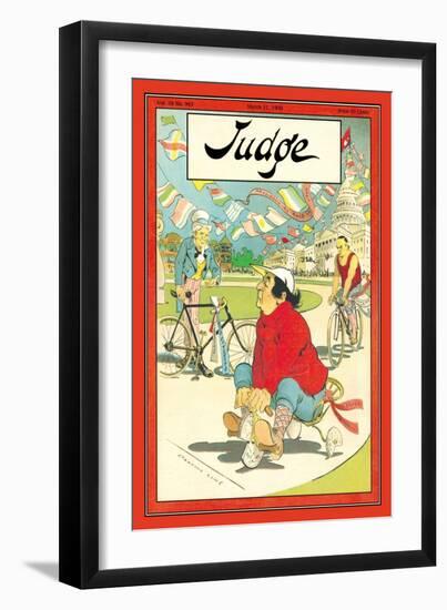 Judge Magazine: Finish Line-Grant Hamilton-Framed Art Print