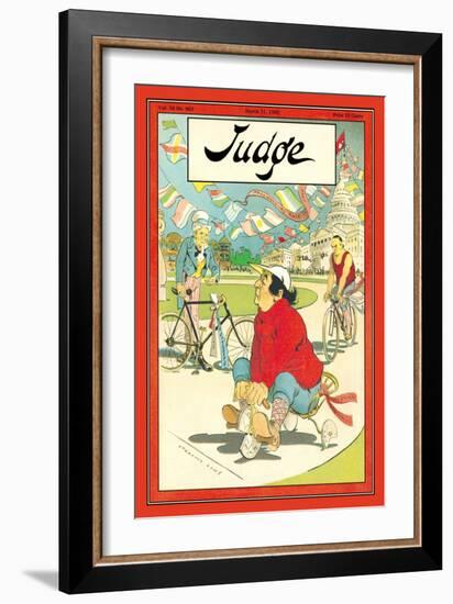 Judge Magazine: Finish Line-Grant Hamilton-Framed Art Print