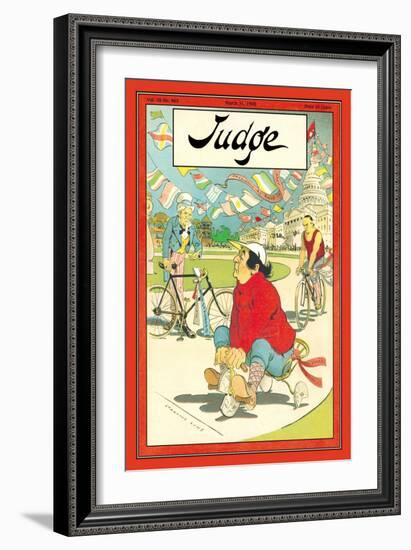 Judge Magazine: Finish Line-Grant Hamilton-Framed Art Print