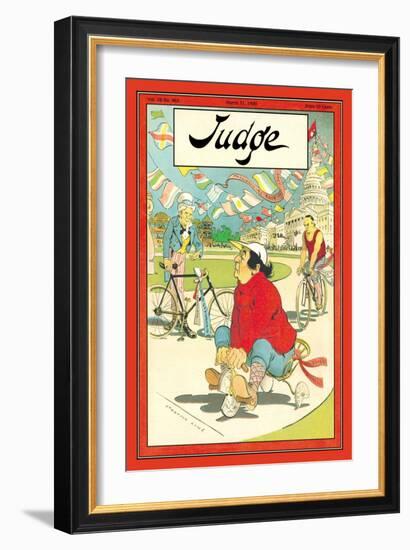 Judge Magazine: Finish Line-Grant Hamilton-Framed Art Print