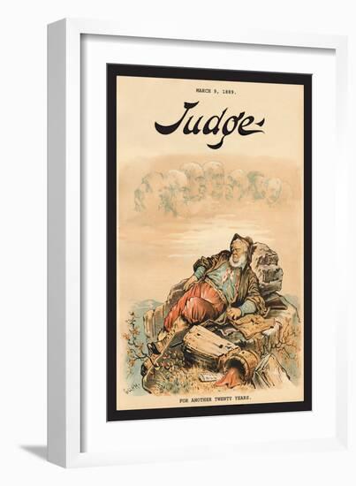 Judge Magazine: For Another Twenty Years-Bernhard Gillam-Framed Art Print