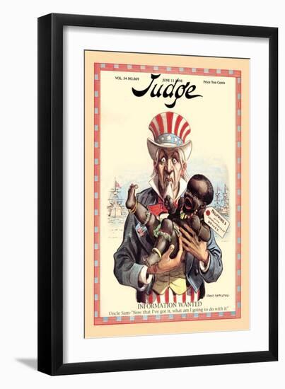 Judge Magazine: Now That I've Got It, What am I Going to Do with It?-Grant Hamilton-Framed Art Print