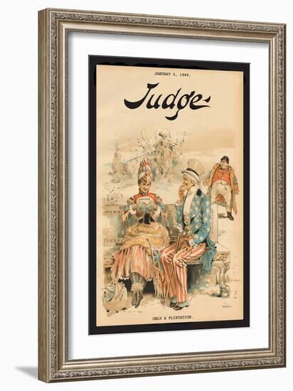 Judge Magazine: Only a Flirtation-Grant Hamilton-Framed Art Print