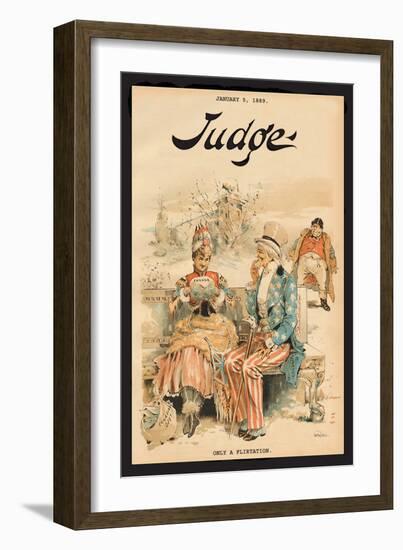 Judge Magazine: Only a Flirtation-Grant Hamilton-Framed Art Print