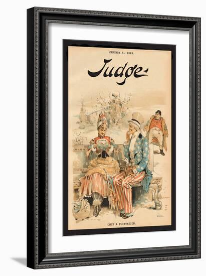 Judge Magazine: Only a Flirtation-Grant Hamilton-Framed Art Print