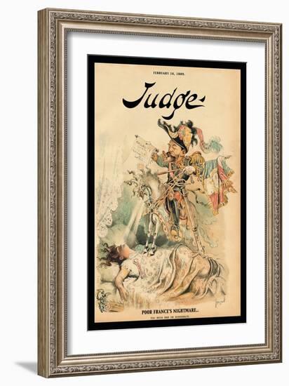 Judge Magazine: Poor France's Nightmare-Grant Hamilton-Framed Art Print