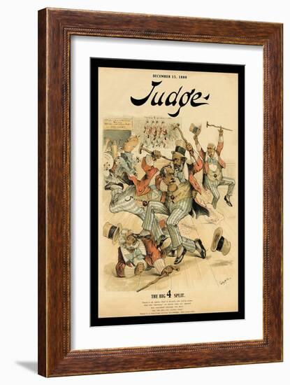 Judge Magazine: The Big 4 Split-Bernhard Gillam-Framed Art Print