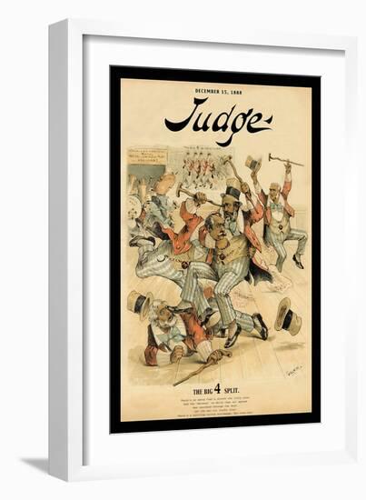 Judge Magazine: The Big 4 Split-Bernhard Gillam-Framed Art Print