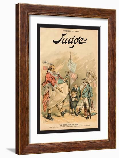 Judge Magazine: The Cruel War is Over-null-Framed Art Print